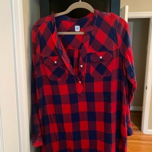 Gap plaid banded color flannel